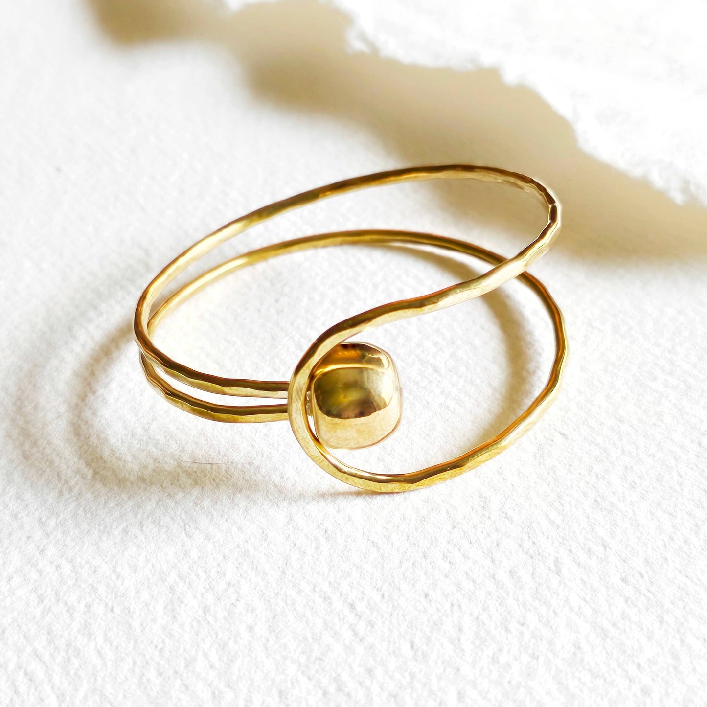 Brass Sphere Ball Bangle