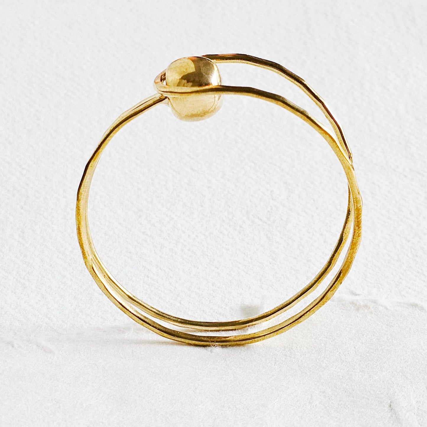 Brass Sphere Ball Bangle